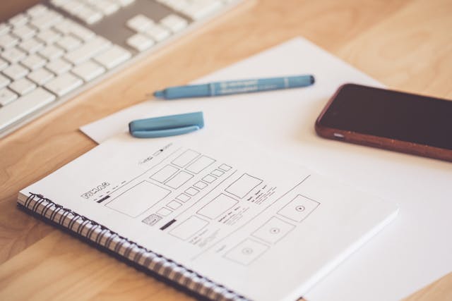 Wireframes och UI på skärm – Design